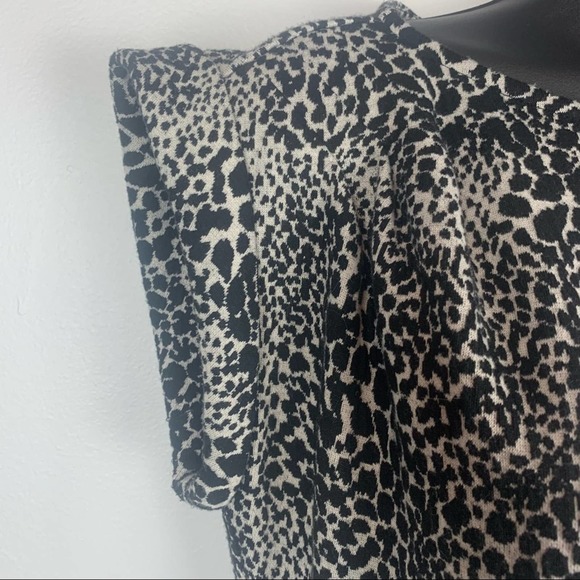 Ann Taylor Leopard Ruched Dress Size 6 Office And Business Attire - Picture 2 of 8